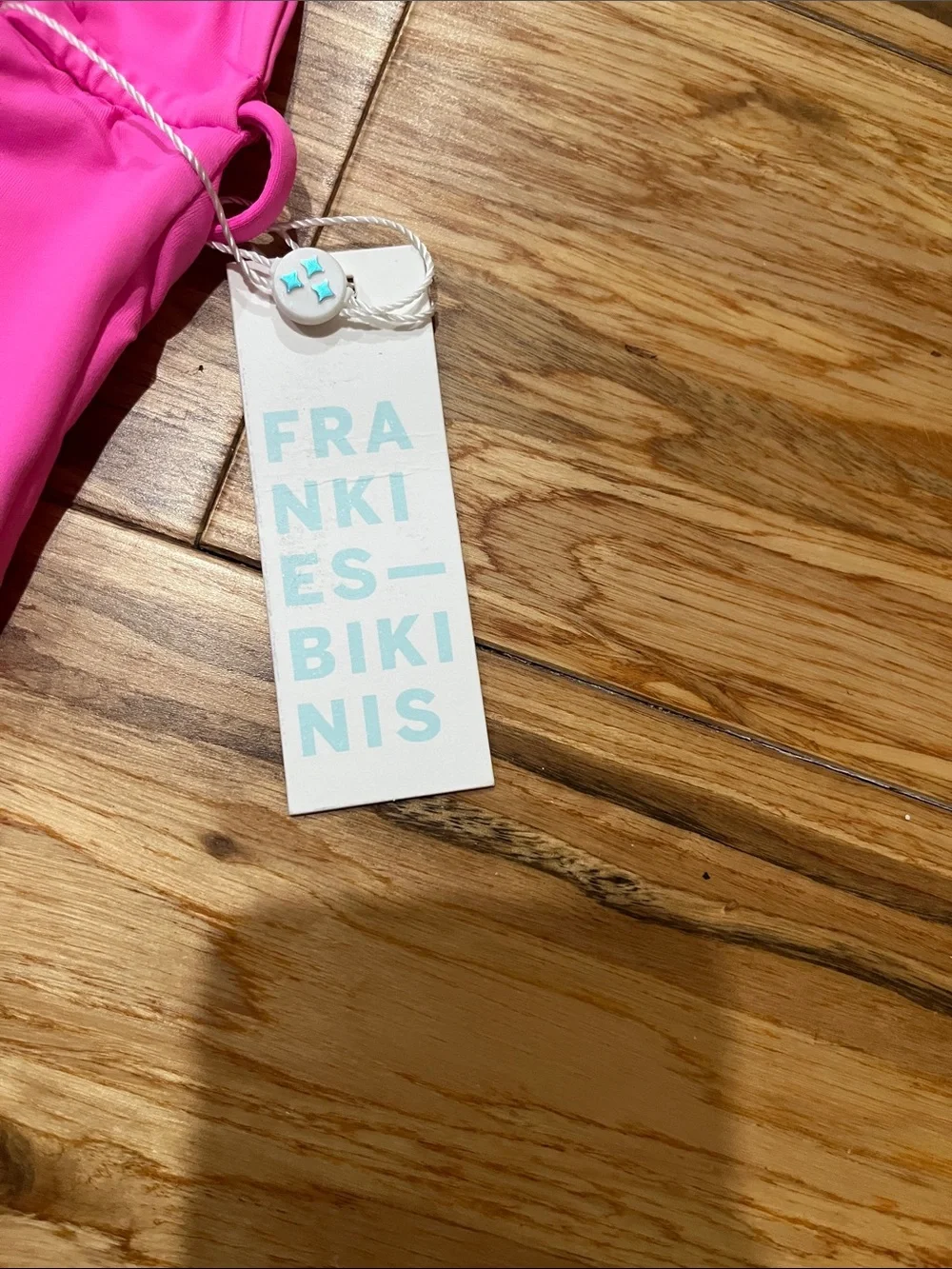 Frankies Bikinis Gemma Hot Pink Wrap-Style One-Piece Swimsuit Size Small NEW